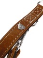 Hunter Smycz przepinana Tara koniak/ciemny brąz ze skóry bydlęcej
