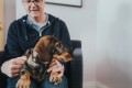Hunter Obroża Swiss brązowo/czarna ze skóry bydlęcej