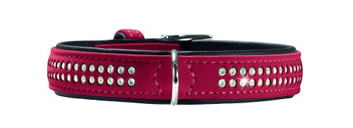 Hunter Obroża Softie Deluxe czewrono/czarna ze sztucznej skóry
